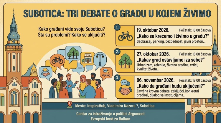 Tri debate o gradu u kojem živimo